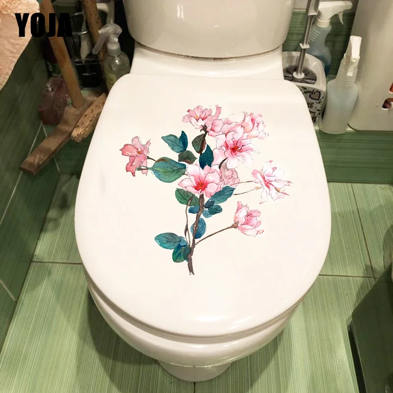 YOJA 24*23 6 см вишневый цвет розовый классический декор для ванной комнаты наклейка