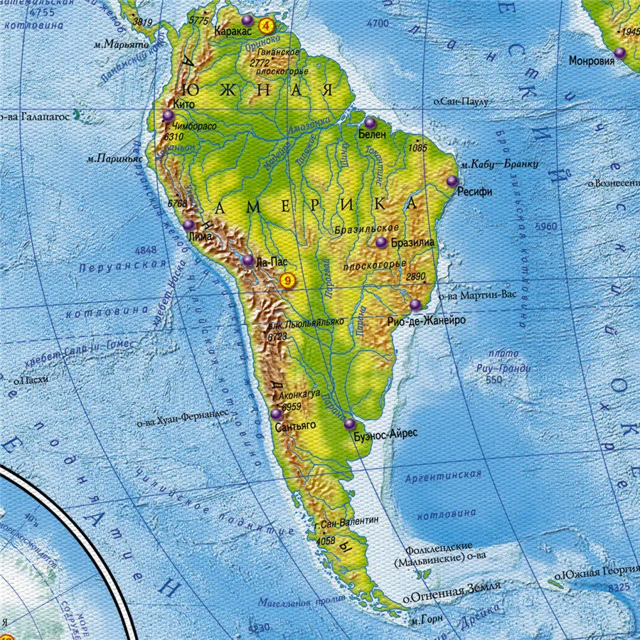 Grand World Map Geographic рисунок изысканный дизайн для обучения образованию и домашнего