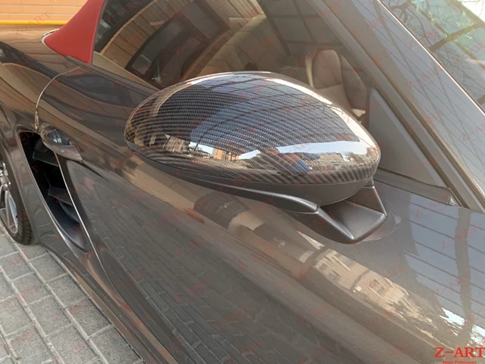 Z ART сменная Крышка для зеркала из углеродного волокна Porsche Boxter Cayman циркониевого