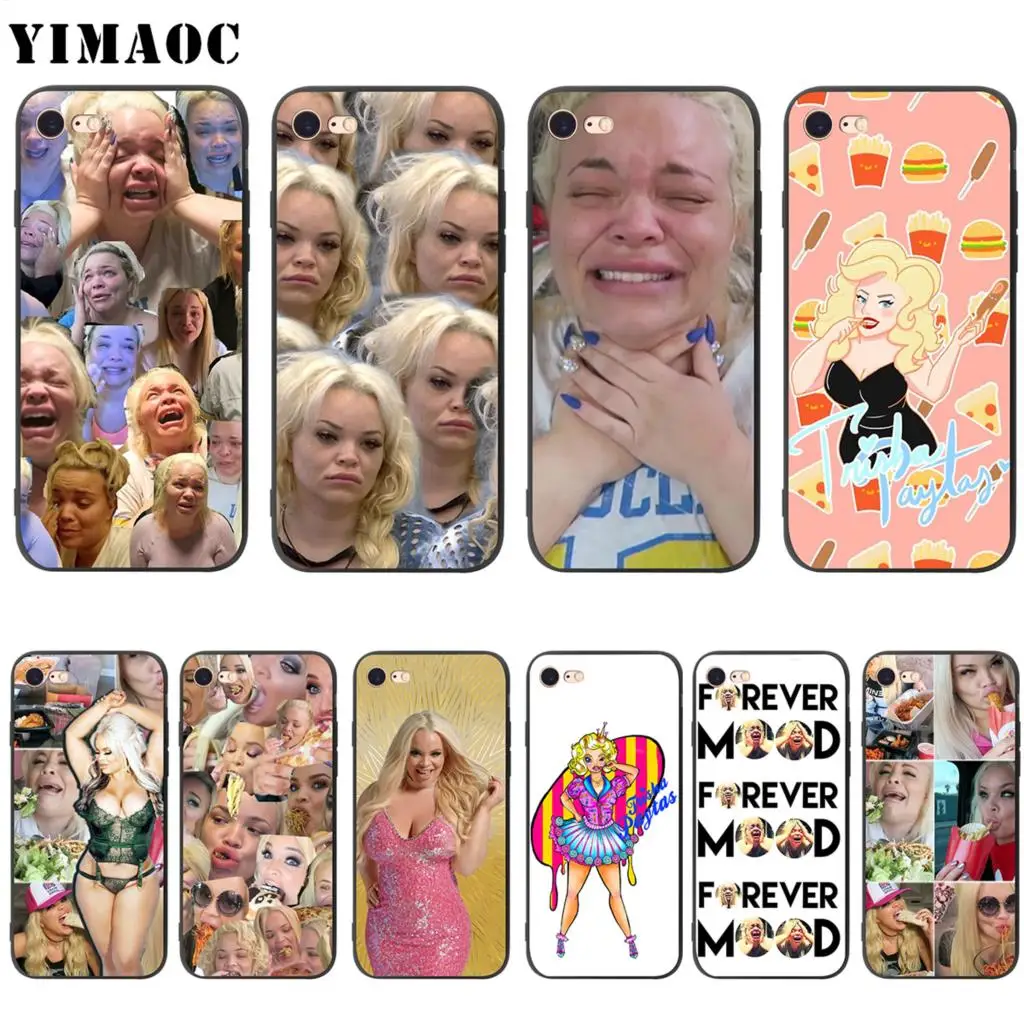 Мягкий чехол YIMAOC Trisha Paytas для Apple iPhone SE 2020 5 5s 6 6s 7 8 Plus XR X Xs 11 12 Pro Max mini|Бамперы| |