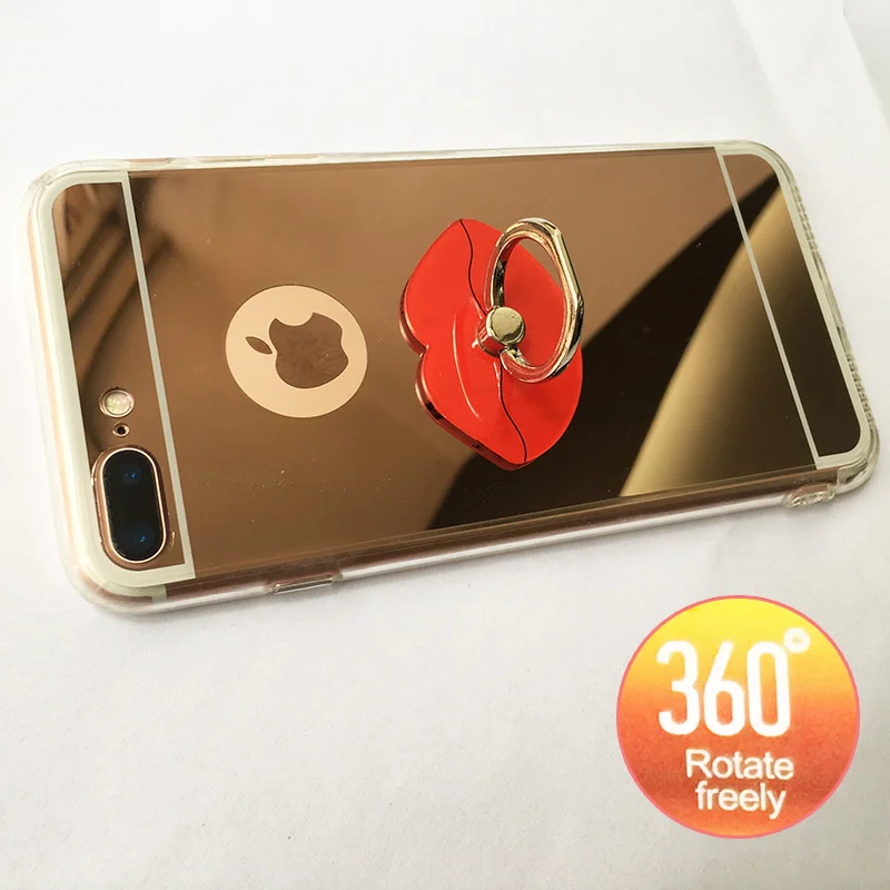 Кольцевой держатель для iPhone подставка Samsung кронштейн пальцев красные губы