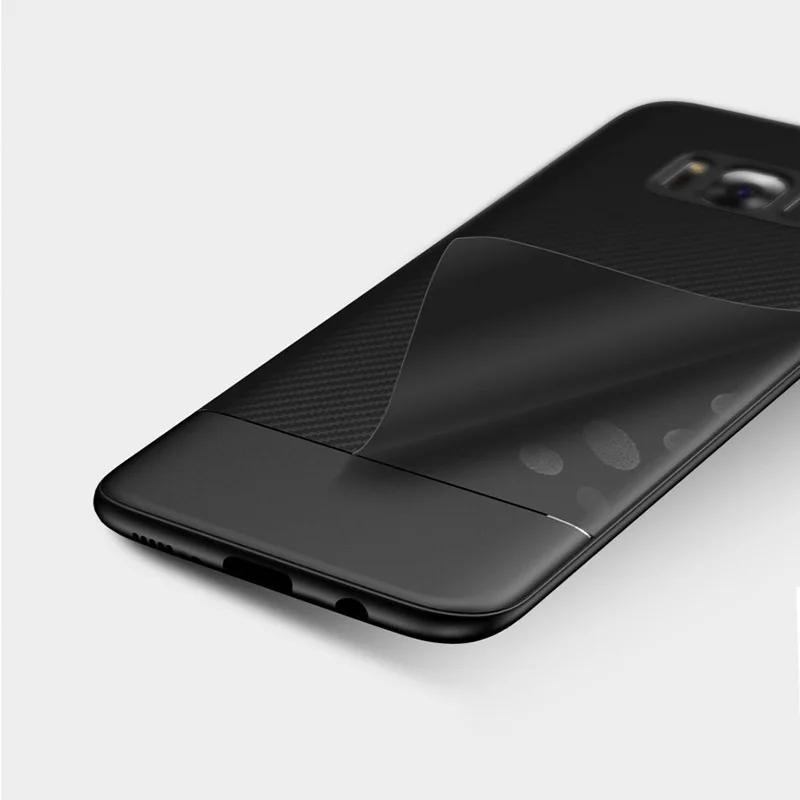 Чехлы для Samsung galaxy S8 чехлы из углеродного волокна ТПУ мягкая задняя крышка S 8