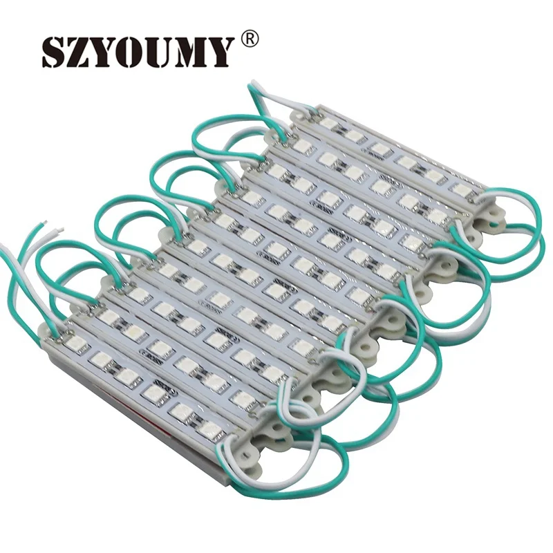 SZYOUMY 200 шт./лот 5050 6 светодиодный модуль освещения DC12V водонепроницаемые