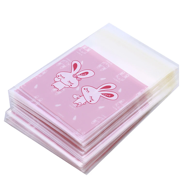 100pcs/pack Cute Baking Package Cookie Bag Chocolate Handmade Soap Snack Candy | Дом и сад