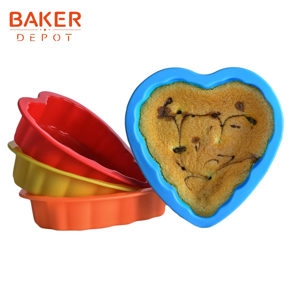 BAKER DEPOT силиконовая форма для торта Любовь Дизайн печенье пудинг Jello хлеба