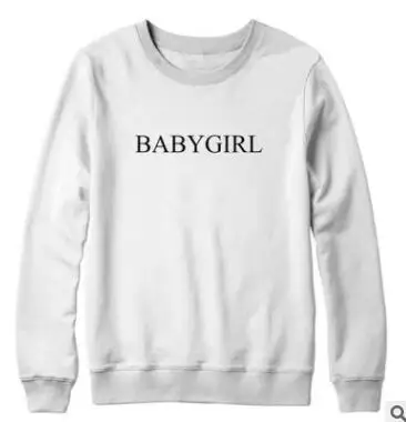 Черно белый модный женский пуловер BABYGIRL Свитшот свободного покроя в стиле