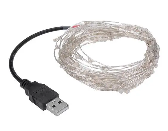 СВЕТОДИОДНЫЕ гирлянды 10 м 33ft 100led 5 в USB питание открытый теплый белый/RGB медный