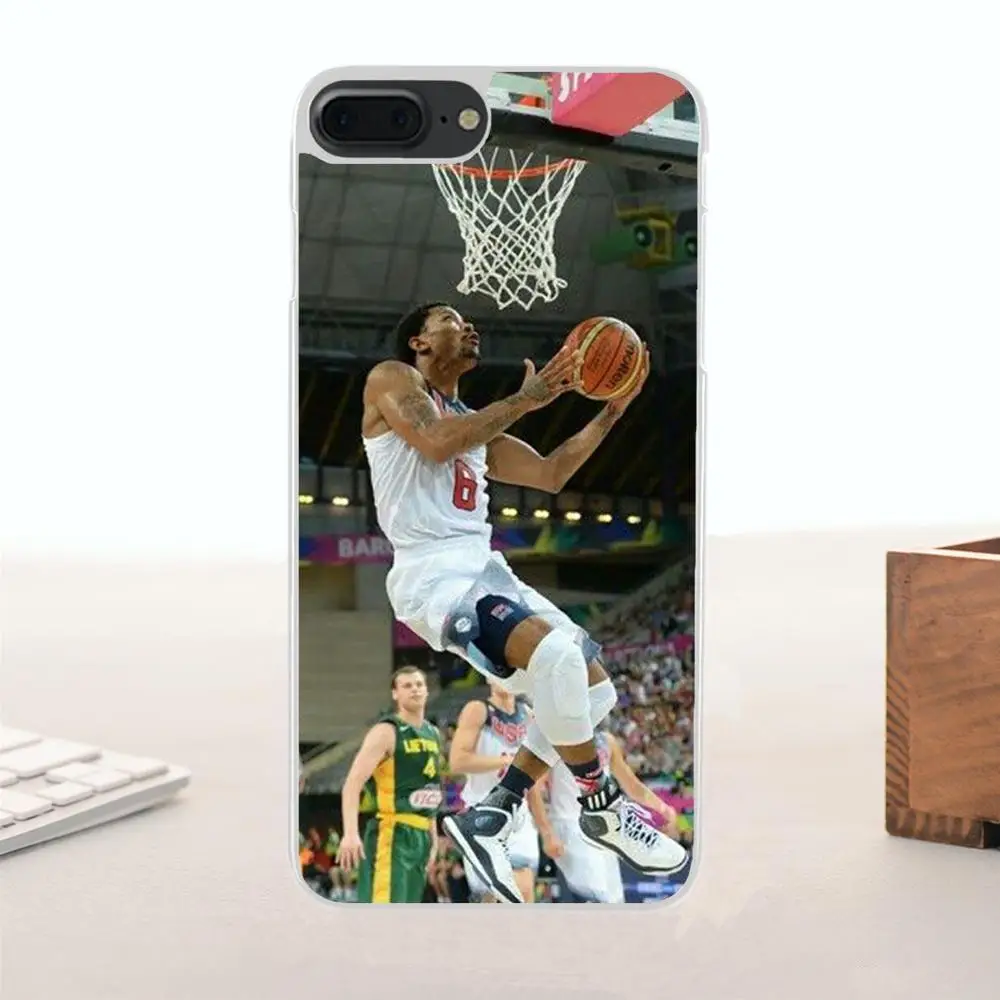 Мягкая Розничная Новая мода Bixedx для Apple iPhone 4 4S 5 5C SE 6 6S 7 8 Plus X Derrick Rose баскетбольная