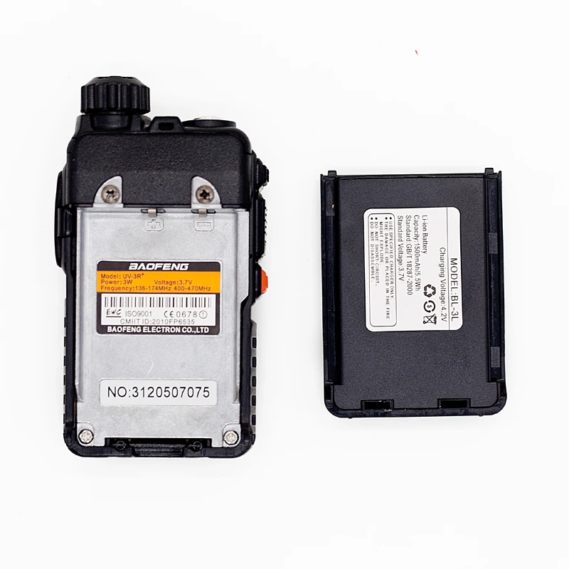 Горячая!!! Walkie Talkie Baofeng УФ-3R + ПЛЮС Dual Band 137-174 МГц 400-470 2 Вт 99CH портативный
