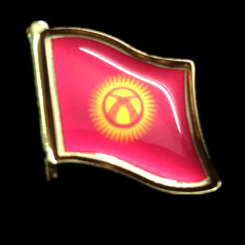 The kyrgyzstan Flag Lapel Pins.Medal of army badge commemorative coin Free shipping 10pcs/lot | Дом и сад