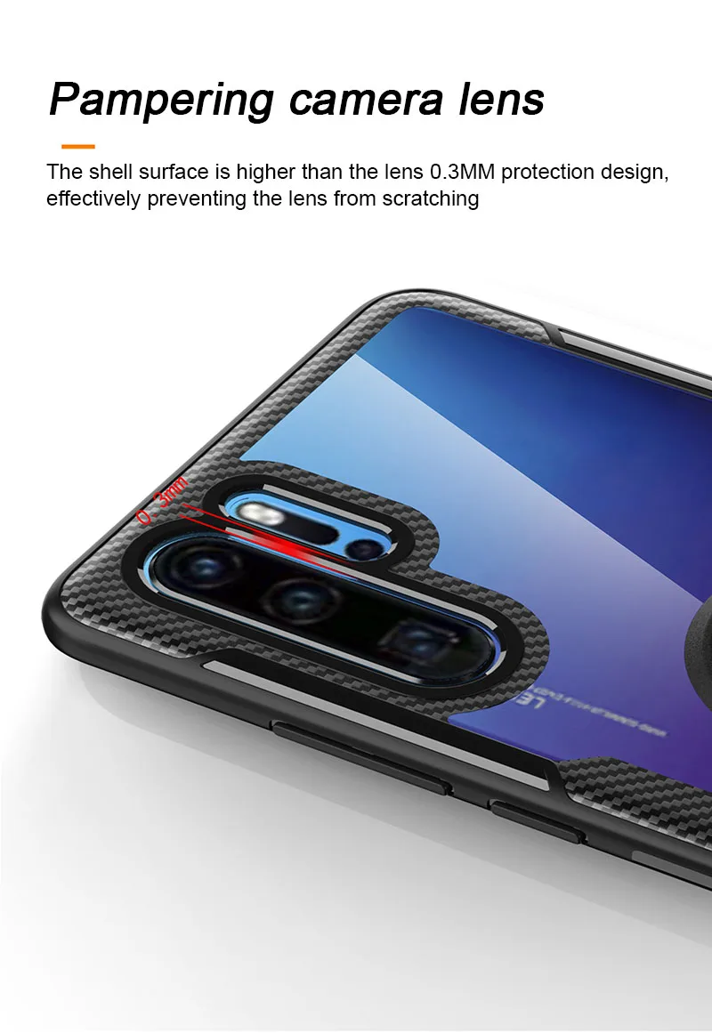 Закаленные линзы чехол Kickstand чехол Невидимый палец кольцо крышка чехол для huawei P30 P30Pro Mate20 Mate20pro P20 P20Pro P20lite