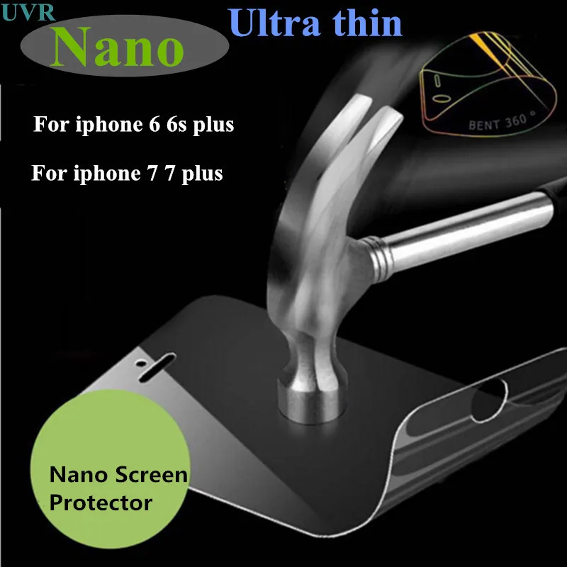 UVR Nano Защитная пленка для экрана телефона лучше чем Закаленное стекло iPhone 6 6s Plus 7 X
