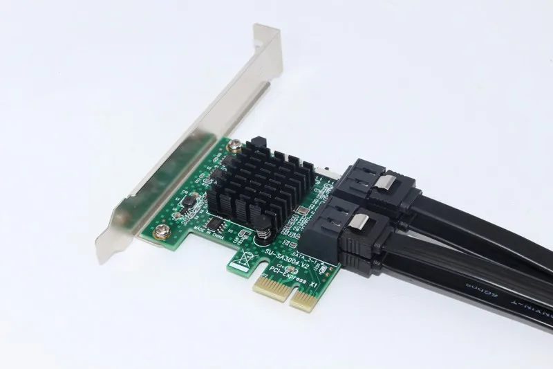 SATA карта PCI-Express 1X до 4 портов 3 0 6 Гбит/с адаптер расширения ASMedia1061 + 1093 чипсет для ПК