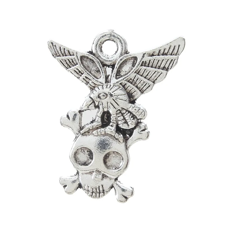 10 шт./лот 22*27 мм очаровательный серебряный корсаир с логотипом и орлом Форма