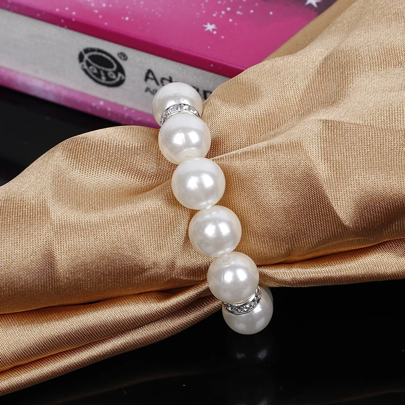 Новинка 100 шт. перламутровое кольцо для салфеток удобное и украшение