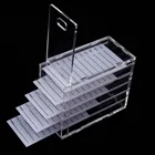 5 слоев ресниц ящик для хранения косметики Дисплей контейнер ресницы клей поддон держатель акриловые прививки ресниц пластина прозрачная коробка