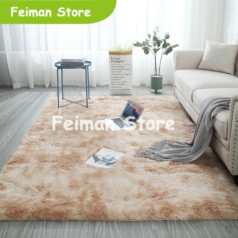 Европейские длинные волосы мода спальня ковер bay окно прикроватный коврик