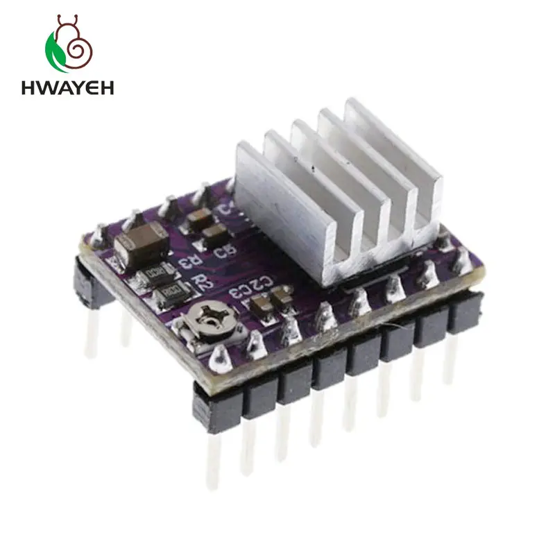 Запчасти для 3D-принтера StepStick DRV8825 Драйвер шагового двигателя с теплоотводом Reprap