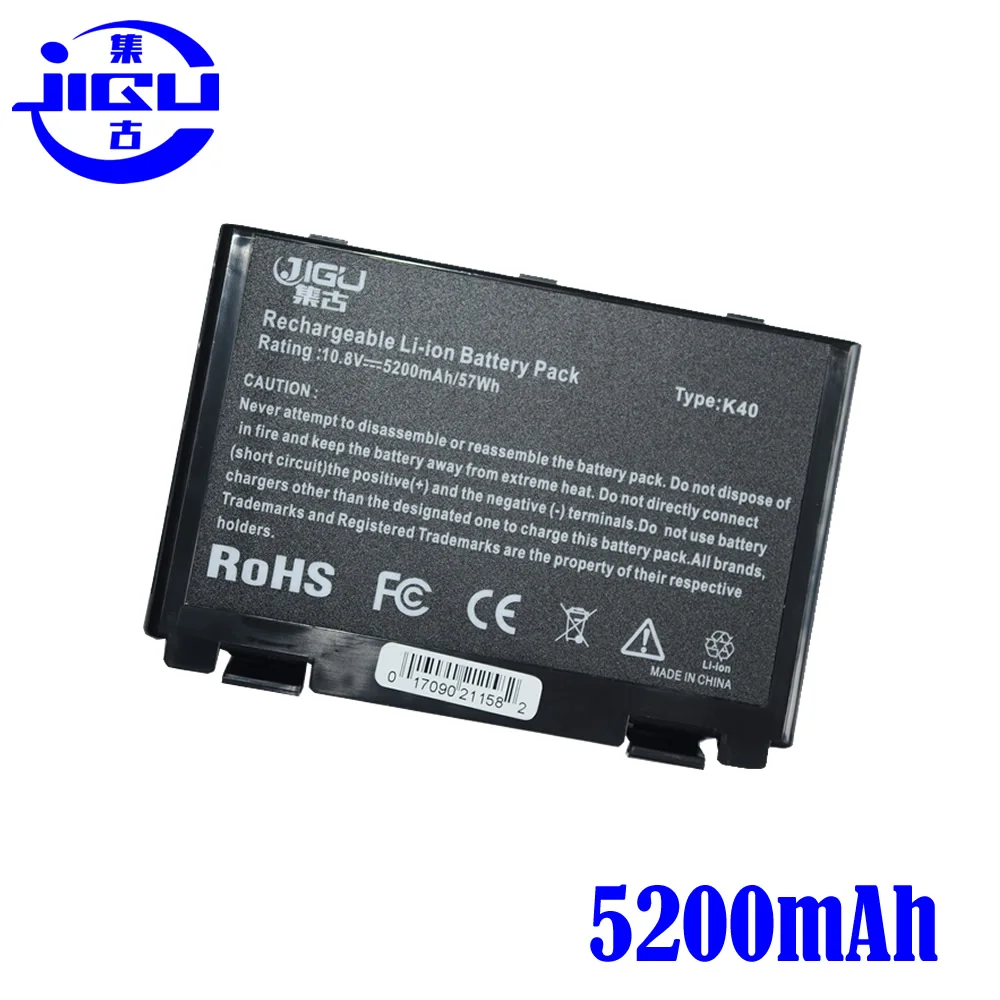 JIGU Аккумулятор для ноутбука Asus X8B X8D SERIES K40IJ K40IN K40af K50AB X2A K50ij K50IN K70IC K70IJ K70IO X5DIJ SX039c|laptop