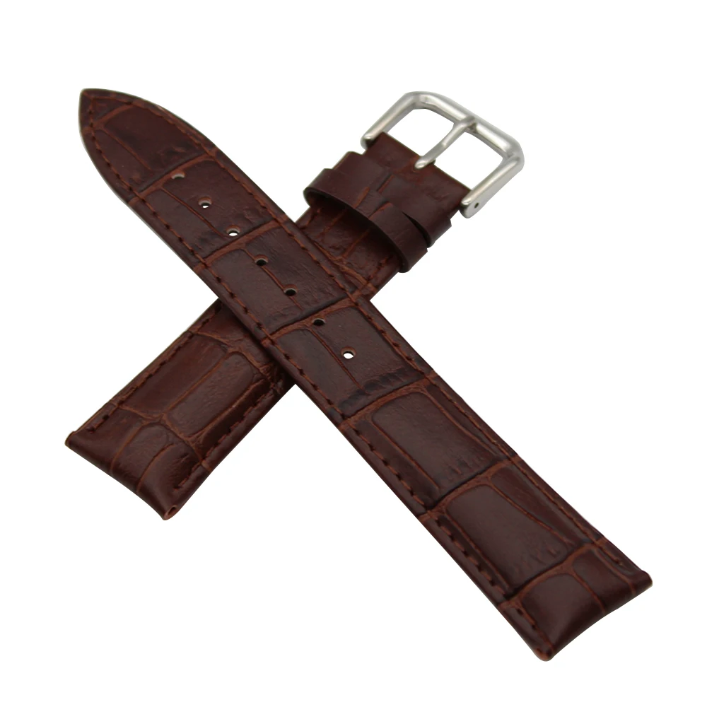 Ремешок из натуральной кожи для наручных часов Diesel браслет с пряжкой язычком