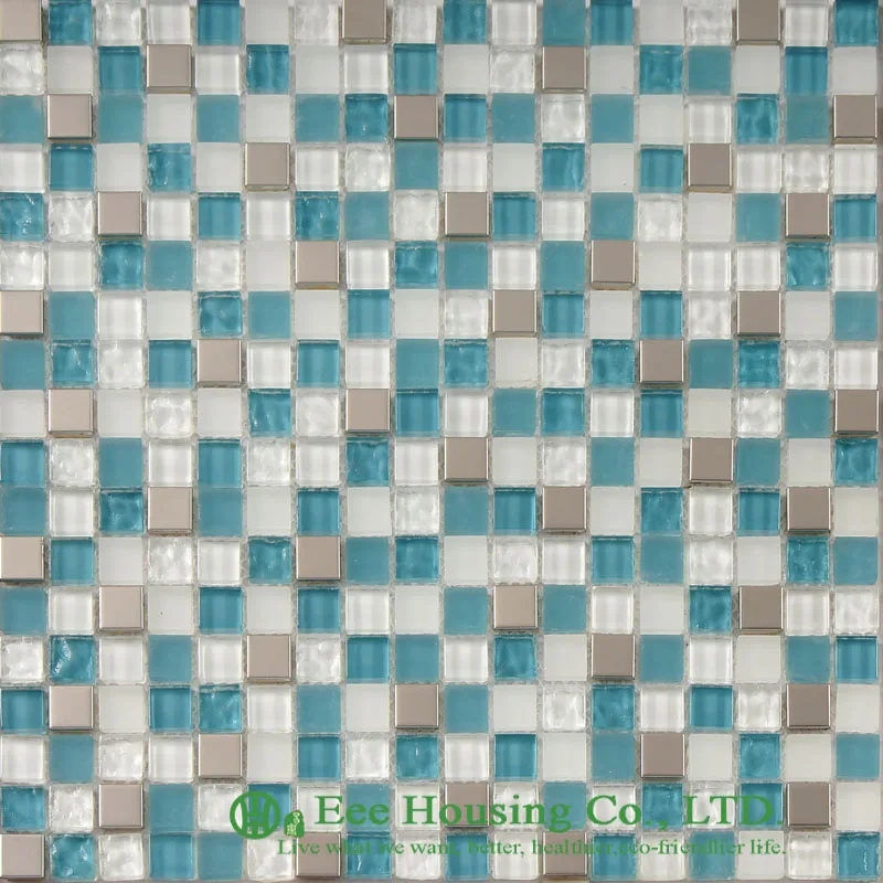 

Washable and Durable Crystal Mosaic Tile Manufacturer in China, For Bathroom / Swimming Pools