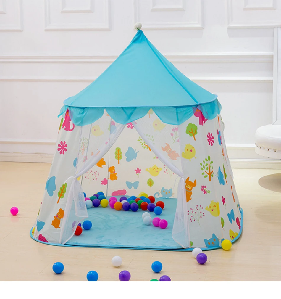 Портативная палатка принцессы, подарок, Детская Крытая палатка teepee для детей, детский игровой домик Tipi Enfant Ball Playhouse Tenda Infantil