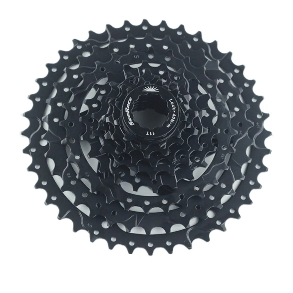 Велосипедная кассета Sunrace CSM680 8 Speed 11-40T 11-42T Черная/серебристая подходит для Shimano SRAM