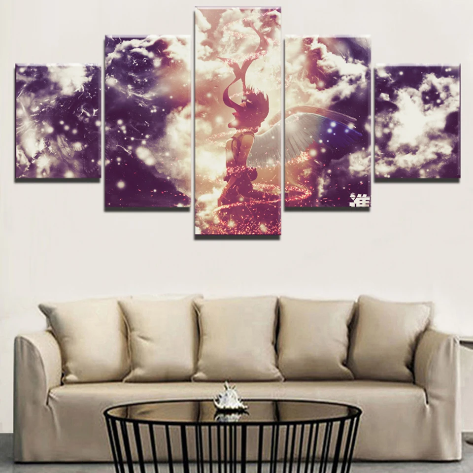 Печатает изображение домашний Wall Art Модульная картина 5 шт. плакат для косплея по