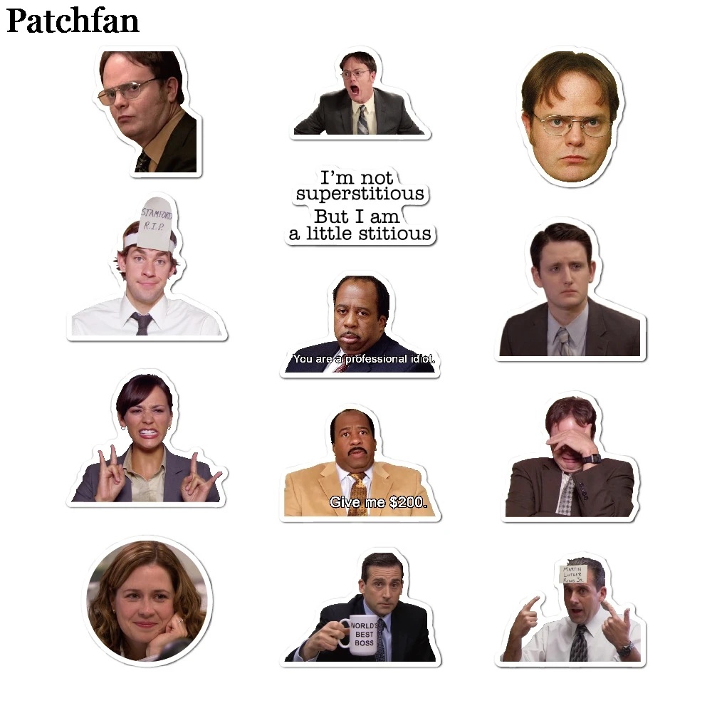 Patchfan 50 шт. офис, ТВ-шоу дети наклейки для скрапбукинга DIY ноутбук скейтборд мотоцикл Декоративные значки Pasters A2062