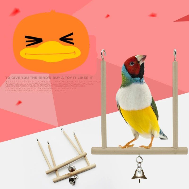 Игрушка для попугаев деревянная стальная клетка птица белка птицы качели