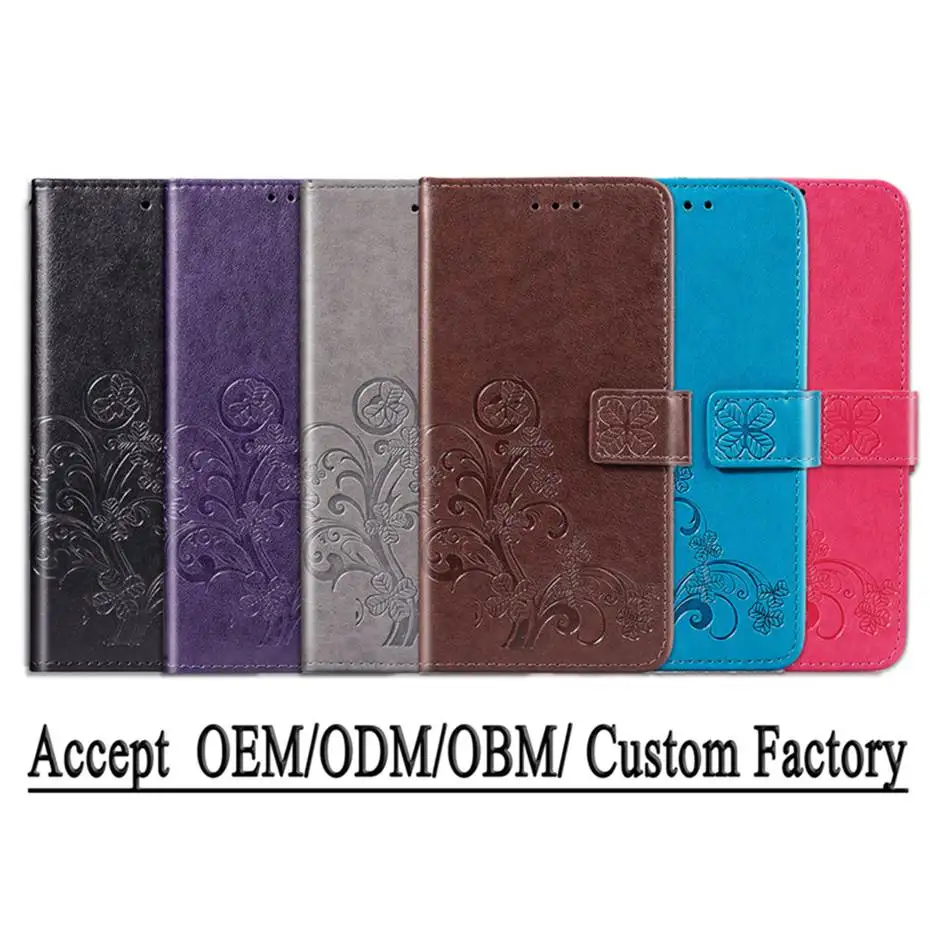 Чехол-бумажник для Redmi GO с откидной крышкой для xiaomi redmi GO, чехол для redmi GO из искусственной кожи, чехол для телефона для xiaomi redmi GO, чехол с объемным изображением клевера