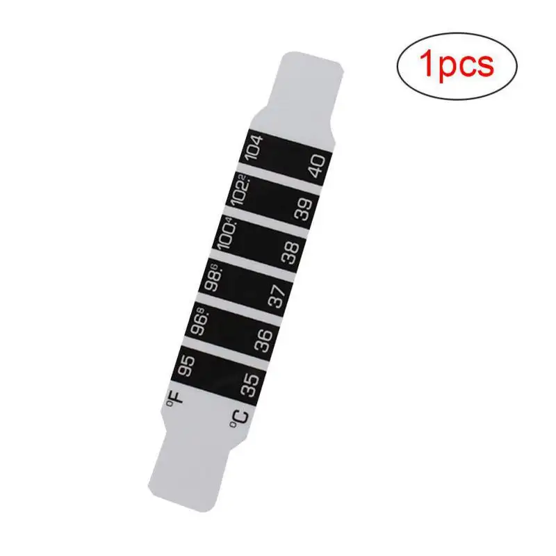 1pcs Термометр для измерения температуры головы, наклейка на лоб, лента для измерения температуры для младенцев и детей, аксессуары для здоровья - Цвет: 1pcs