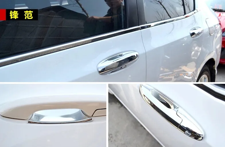 Для Honda City 2009 2010 2011 2012 2013 2014 новая хромированная Автомобильная крышка для дверных