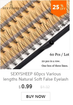 SEXYSHEEP, 60 шт., профессиональное наращивание ресниц, макияж, индивидуальный кластер, накладные ресницы для ресниц