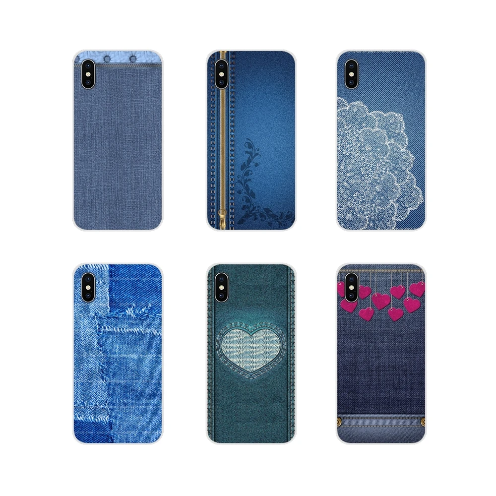 Для Apple iPhone X XR XS MAX 4 4S 5 5S 5C SE 6 6S 7 8 Plus ipod touch кружевные джинсовые накладки аксессуары
