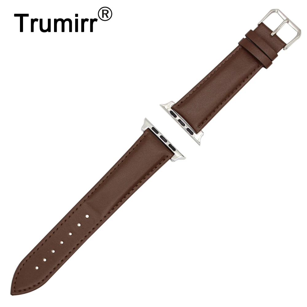 Ремешок из натуральной телячьей кожи + адаптеры для iWatch Apple Watch Sport Edition 38 мм 42