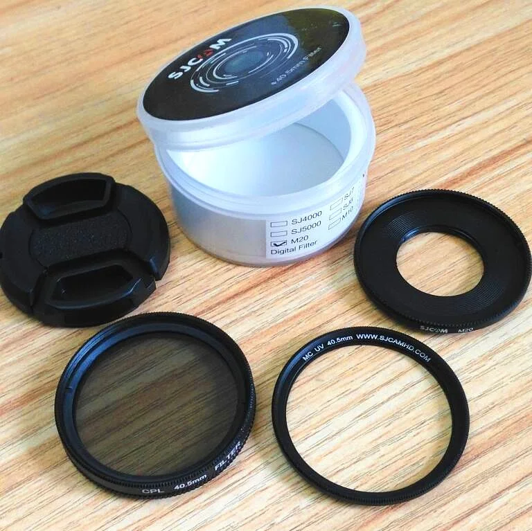 SJCAM M20 защита оптического стекла объектива Крышка объектива UV Filte/CPL фильтр/крышка объектива для M20 2K Аксессуары для экшн-камеры - Цвет: M20 UV CPL