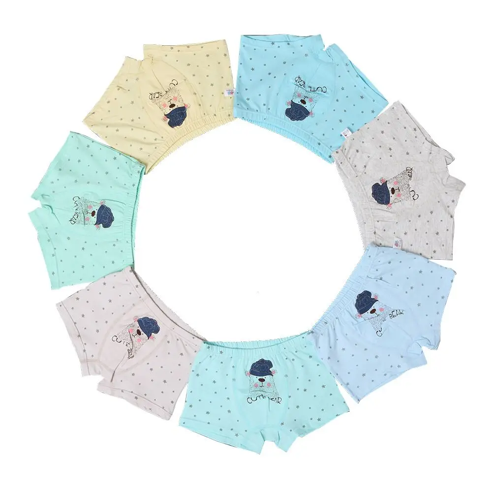 6 шт./ хлопкa нижнее белье для мальчиков летние мягкие дышащие детские трусы