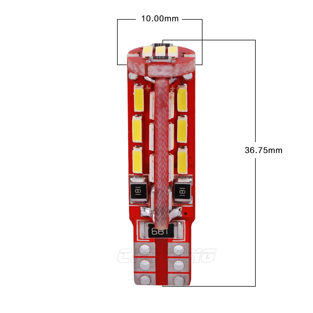 50 шт./лот T10 led CANBUS t10 27smd 4014 белые светодиодные лампы ERRO 194 168 W5W светодиодные лампы t10 27led canbus лампы внешний свет