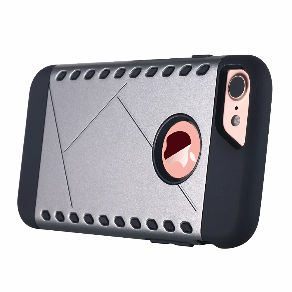 Slim Heavy Duty Phone Cases Hybrid Shockproof Silicone TPU Rugged Armor Hard Back Cover For iphone 7 7plus | Мобильные телефоны и