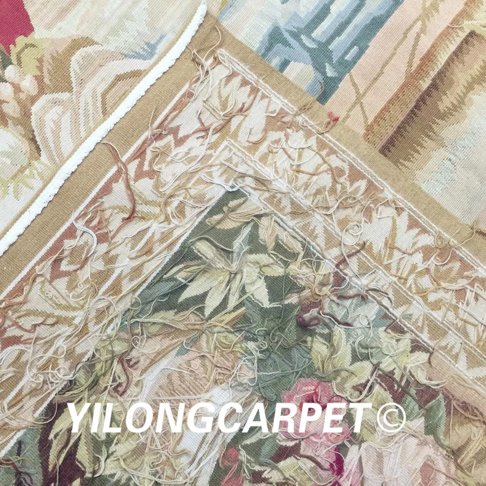 Yilong 5 2 'x 5' гобелен ручной работы в европейском стиле из шерсти | Дом и сад