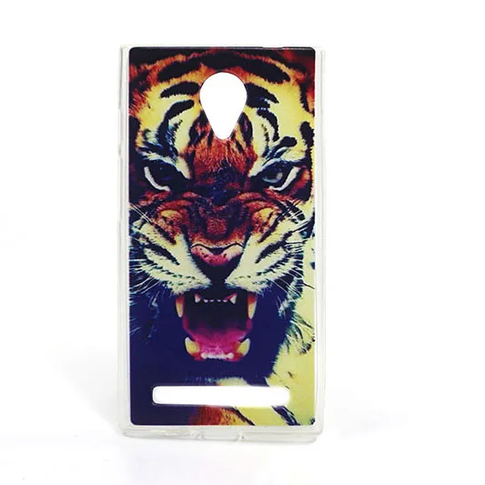 Mobile Phone Cases For Highscreen Zera F Rev. S 4.0 Inch Case Cover Soft Tpu Wolf Tiger Owl DIY Painted Bags Skin Sheer | Мобильные