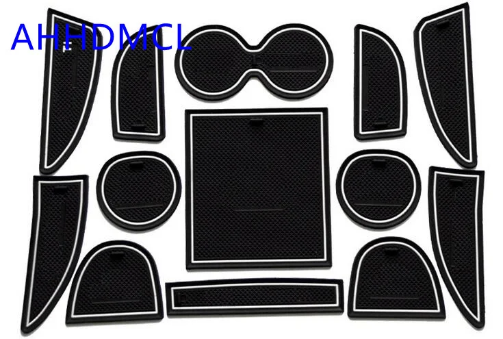 

Car Door Gate Slot Mats Cup Armrest Storage Pad For Infiniti Q50 Q50L
