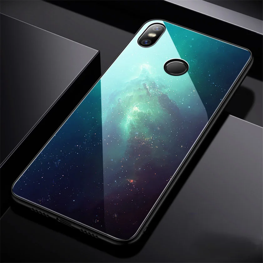 Роскошный чехол из закаленного стекла для Xiaomi mi mix 3, мягкий чехол из ТПУ с краями для Xiaomi mi mix 3 2s 2 mix3, чехол Aixuan - Цвет: color 4