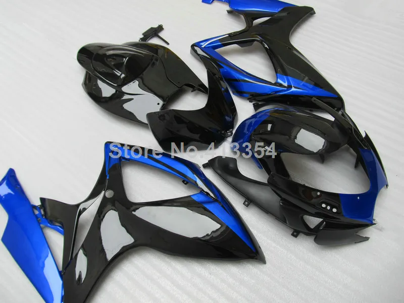 Литья под давлением высокое качество обтекатель комплект для Suzuki GSXR600 750 06 07 синий