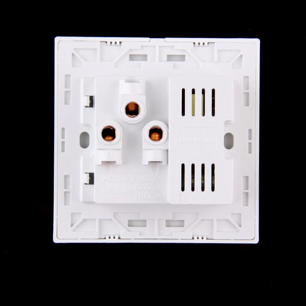 1 шт. двойной USB порт электрическое настенное зарядное устройство док-станция