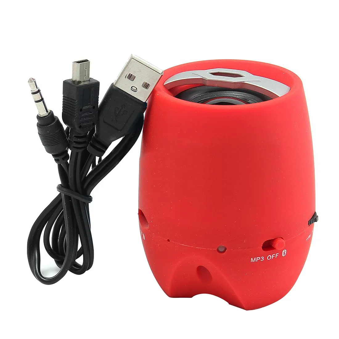Bluetooth USB Portable MP3 Speaker SD FM Case Smartphone Tablet Colour: Red | Электроника