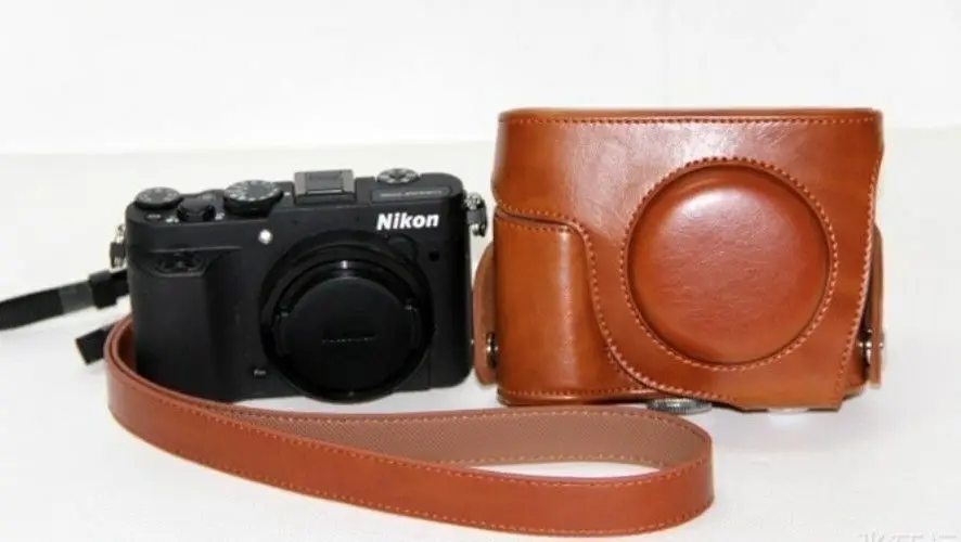 Из искусственной кожи камера Чехол Сумка для Nikon Coolpix P7700 P7800 | Электроника