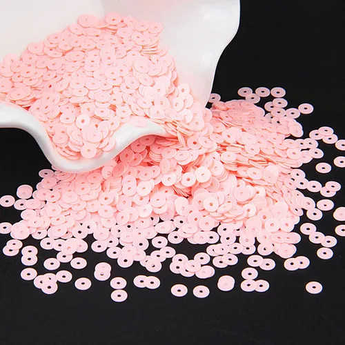 Matte pink Блестка 4 мм матовая блестка ПВХ Плоская Круглая тусклая полированная тесьма с пайетками для шитья свадьбы ремесло Женская одежда Аксессуары 20 г - Цвет: Matte pink
