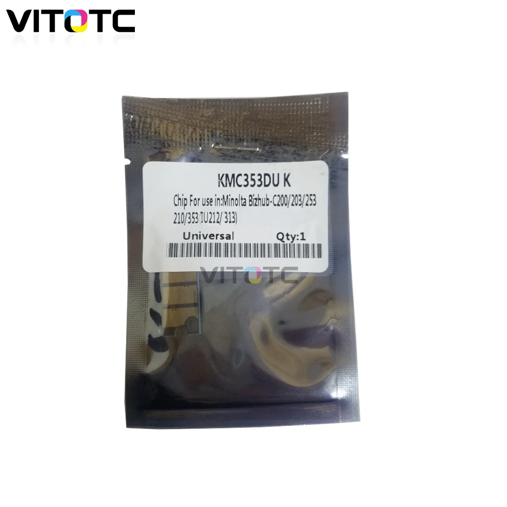 Чип IU212 IU 212 IU313 313 для Konica Minolta Bizhub C200 C203 C253 C353 разработка ineo + 200 чипов картриджей|Чип